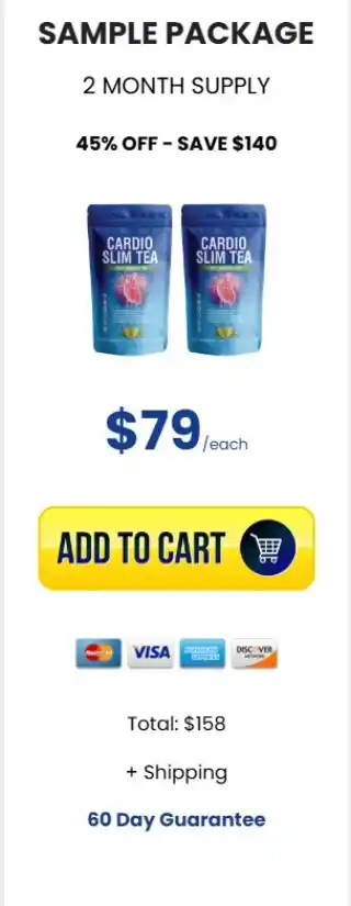 Cardio Slim Tea single-package pricing